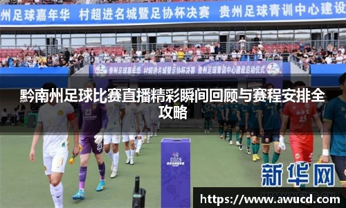 黔南州足球比赛直播精彩瞬间回顾与赛程安排全攻略