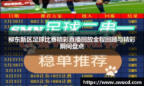 柳东新区足球比赛精彩直播回放全程回顾与精彩瞬间盘点